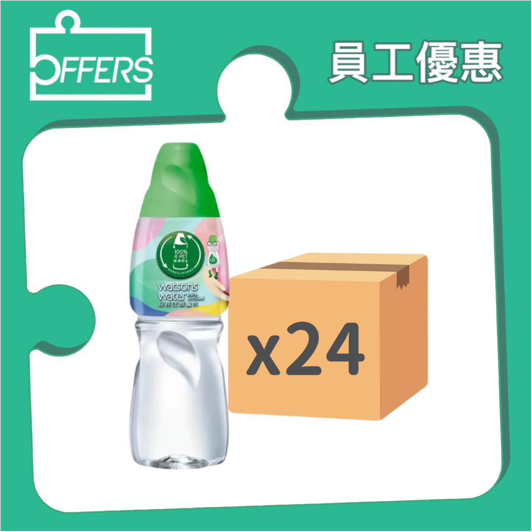 屈臣氏 - 蒸餾水 430mL 24支 / 箱