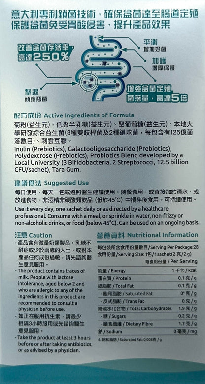 G-NiiB - M3XTRA PRO 微生態護腸專業配方益生菌 28包 / 盒
